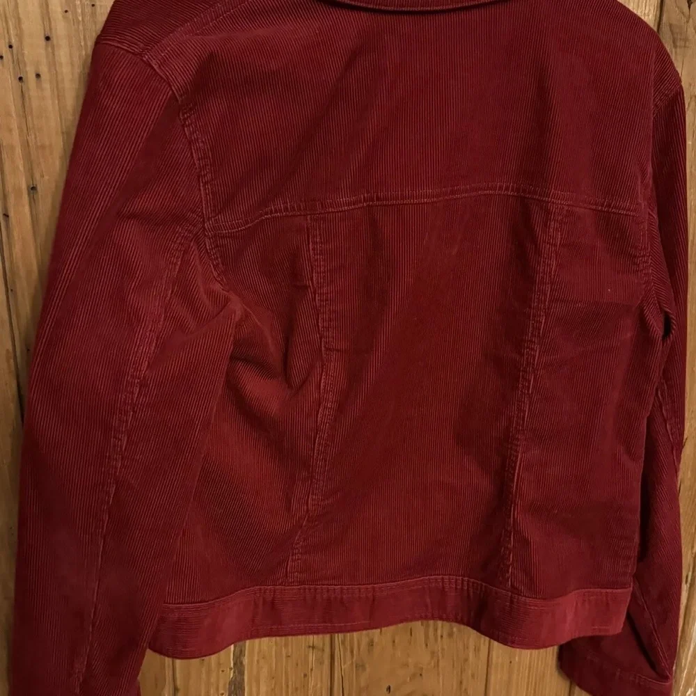 Ann Taylor Loft Rust Red woman’s size 10 corduroy jacket. - Picture 7 of 10